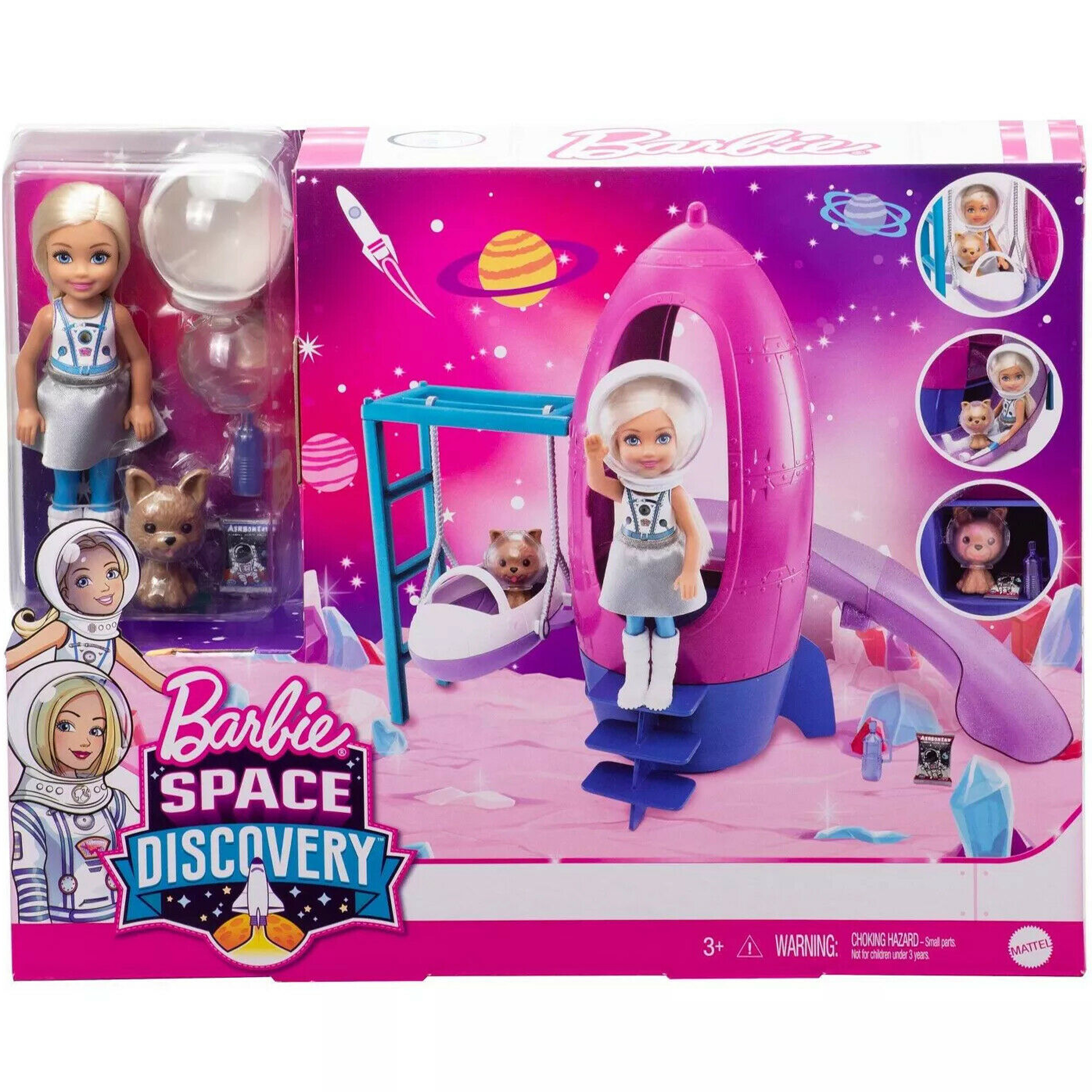 Barbie Chelsea  Puppy Space Discovery Playset with Rocket Ship Playset