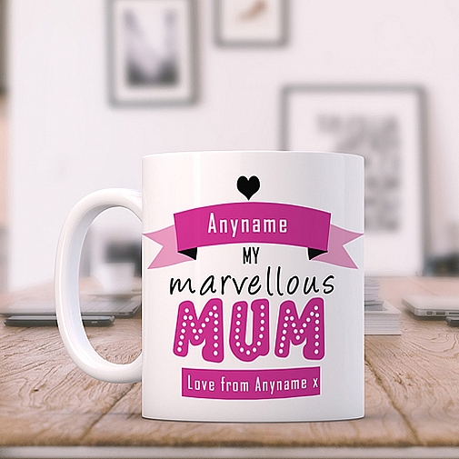 MARVELLOUS MUM   PERSONALIZED MUG