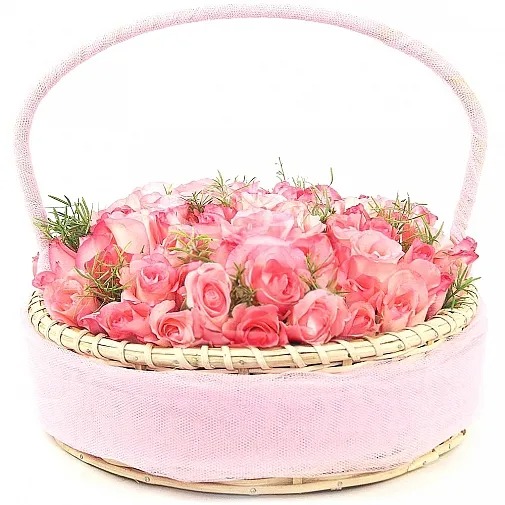 PINK SOFTENERS BASKET