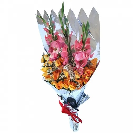 ROSE AND GLADIOLAS BOUQUET